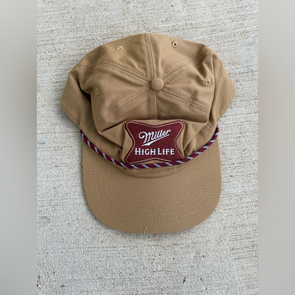 Miller High Life Tan SnapBack Adjustable Hat
